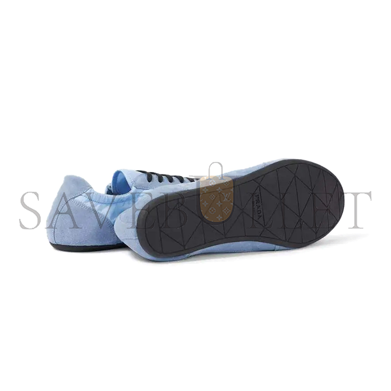PRADA COLLAPSE RE-NYLON AND SUEDE SNEAKERS 1E959N